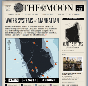 Water Systems of Manhattan - The New York Moon