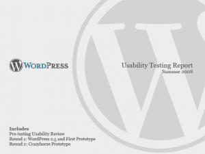 wordpress report